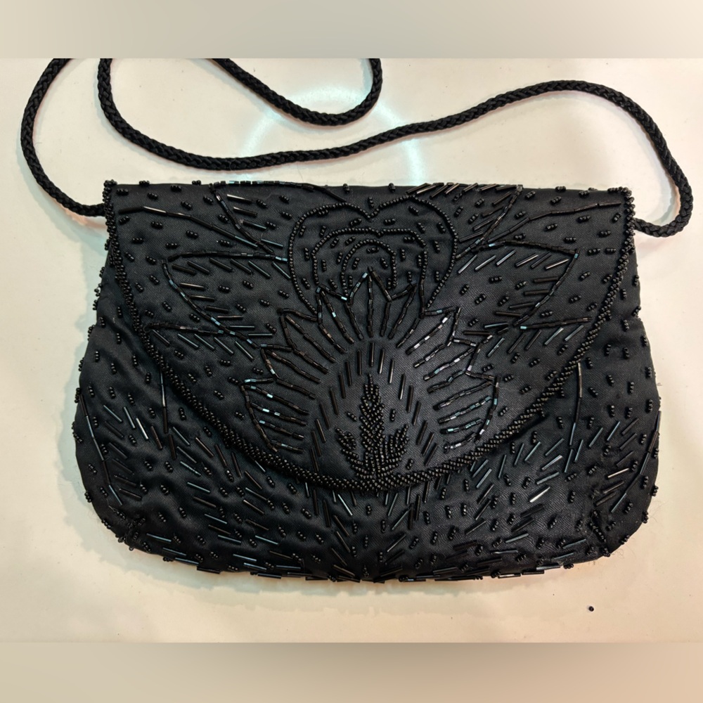 vintage beaded crossbody bag by rebecca lyon